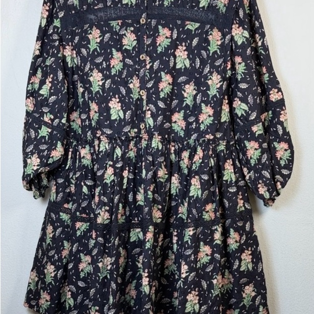 Pilcro Black Floral Mini Dress - Picture 2 of 13